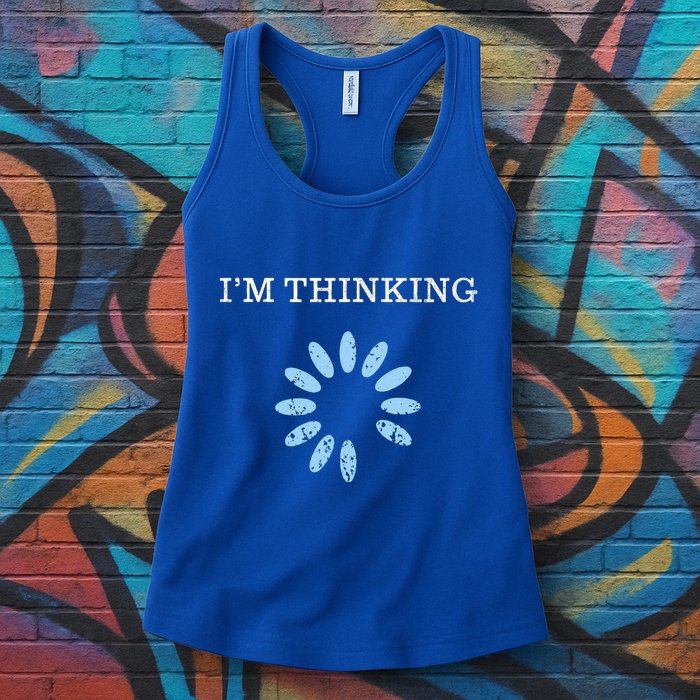 IM Thinking It Nerd Geeks Programmers Womens Tank Top