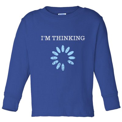 IM Thinking It Nerd Geeks Programmers Toddler Long Sleeve Shirt