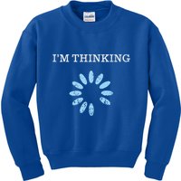 IM Thinking It Nerd Geeks Programmers Kids Sweatshirt