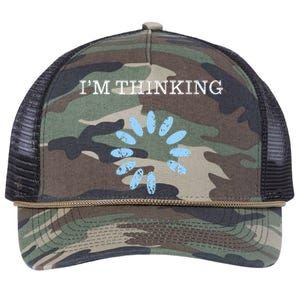 IM Thinking It Nerd Geeks Programmers Retro Rope Trucker Hat Cap