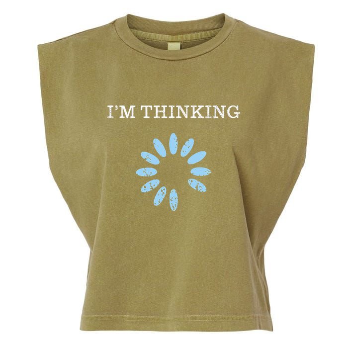 IM Thinking It Nerd Geeks Programmers Garment-Dyed Women's Muscle Tee