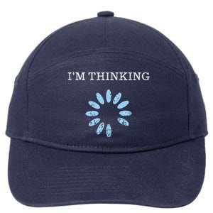 IM Thinking It Nerd Geeks Programmers 7-Panel Snapback Hat