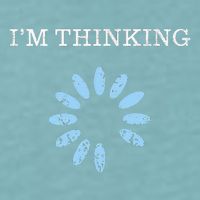IM Thinking It Nerd Geeks Programmers Sueded Cloud Jersey T-Shirt