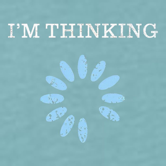 IM Thinking It Nerd Geeks Programmers Sueded Cloud Jersey T-Shirt