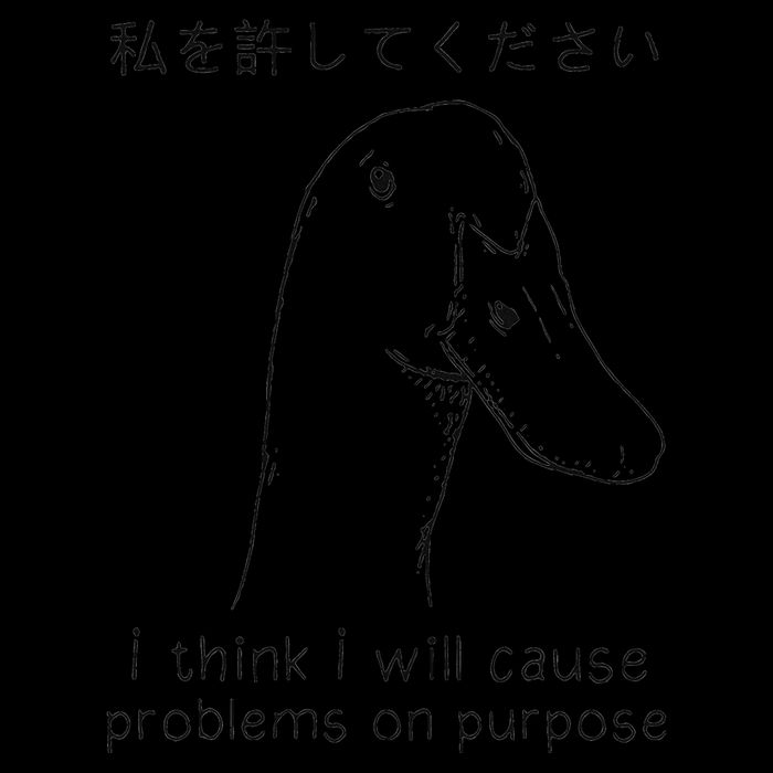 I Think I Will Cause Problems On Purpose Funny Goose 16oz Travel Tumbler