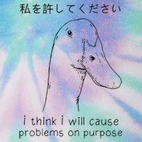 I Think I Will Cause Problems On Purpose Funny Goose Legacy Tie Dye Trucker Hat