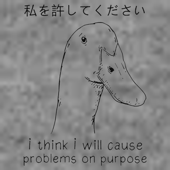 I Think I Will Cause Problems On Purpose Funny Goose 7-Panel Snapback Hat