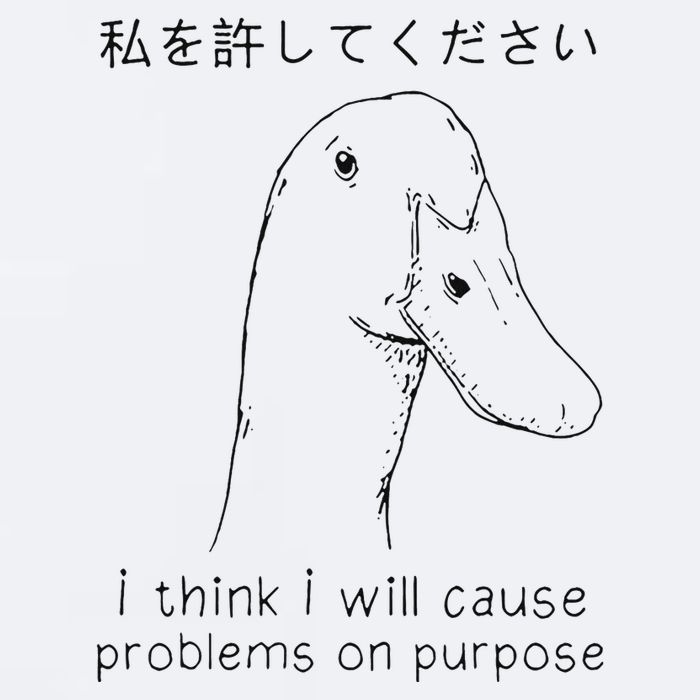 I Think I Will Cause Problems On Purpose Funny Goose Sueded Cloud Jersey T-Shirt