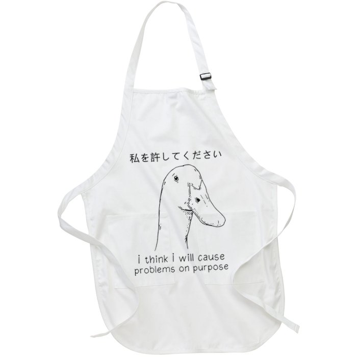 I Think I Will Cause Problems On Purpose Funny Goose Apron