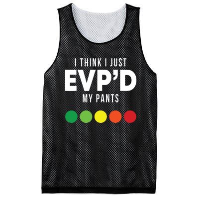 I Think I Just Evpd My Pants Funny Evp Ghost Hunting Hunter Mesh Reversible Basketball Jersey Tank