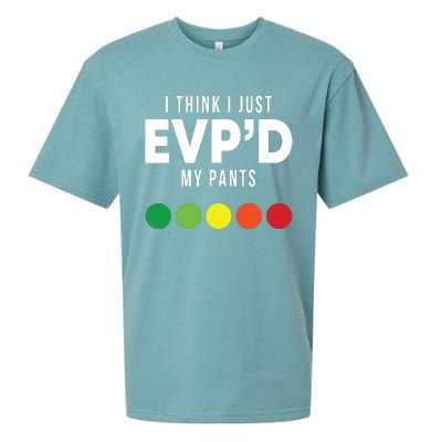 I Think I Just Evpd My Pants Funny Evp Ghost Hunting Hunter Sueded Cloud Jersey T-Shirt