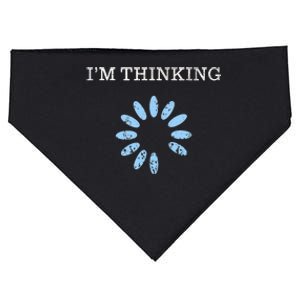 Im Thinking It Nerd Geeks Programmers USA-Made Doggie Bandana