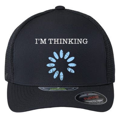 Im Thinking It Nerd Geeks Programmers Flexfit Unipanel Trucker Cap