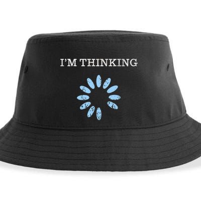 Im Thinking It Nerd Geeks Programmers Sustainable Bucket Hat