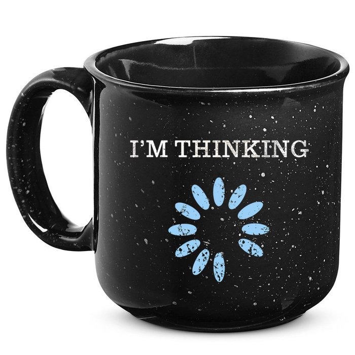 Im Thinking It Nerd Geeks Programmers 15oz Campfire Ceramic Mug