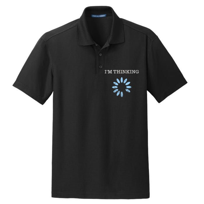 Im Thinking It Nerd Geeks Programmers Dry Zone Grid Polo