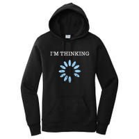 Im Thinking It Nerd Geeks Programmers Women's Pullover Hoodie