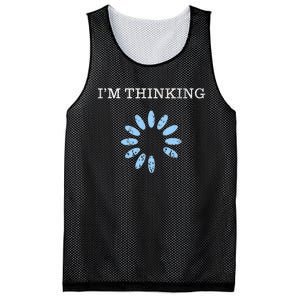 Im Thinking It Nerd Geeks Programmers Mesh Reversible Basketball Jersey Tank