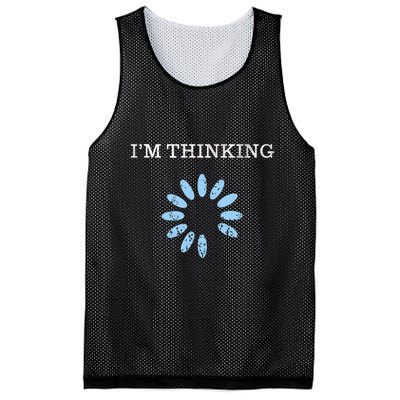 Im Thinking It Nerd Geeks Programmers Mesh Reversible Basketball Jersey Tank