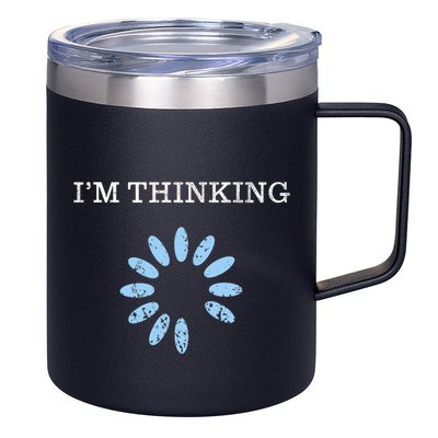 Im Thinking It Nerd Geeks Programmers 12oz Stainless Steel Coffee Mug