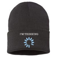 Im Thinking It Nerd Geeks Programmers Sustainable Knit Beanie