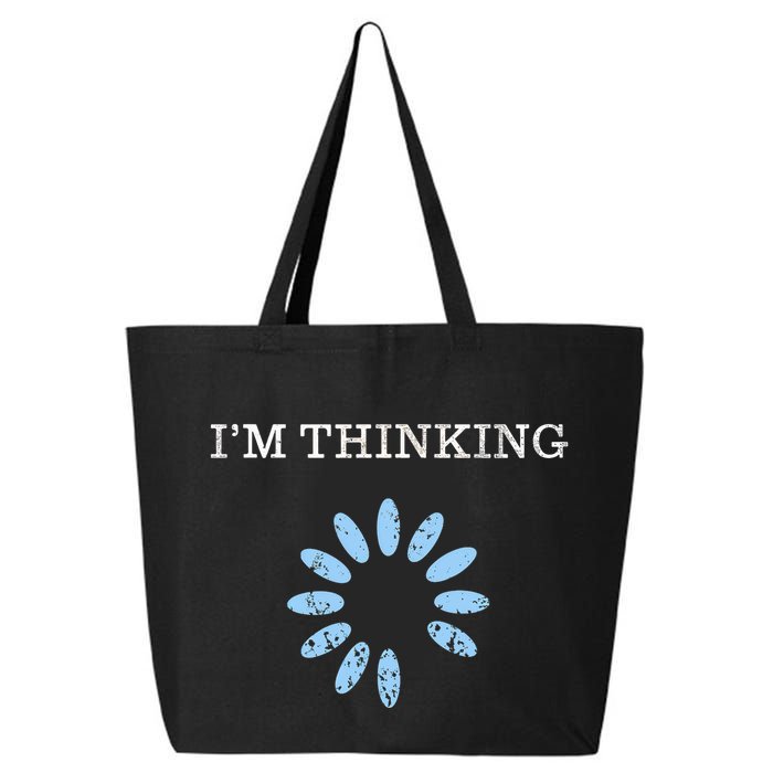 Im Thinking It Nerd Geeks Programmers 25L Jumbo Tote
