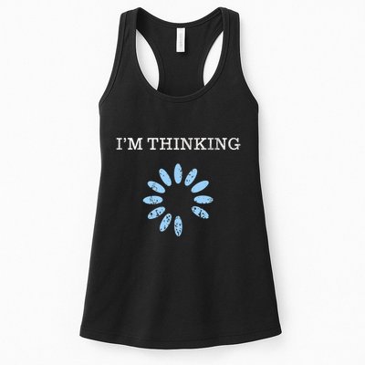 Im Thinking It Nerd Geeks Programmers Womens Tank Top