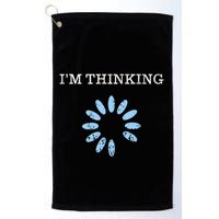 Im Thinking It Nerd Geeks Programmers Golf Towel