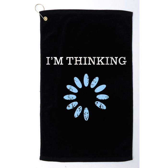 Im Thinking It Nerd Geeks Programmers Golf Towel