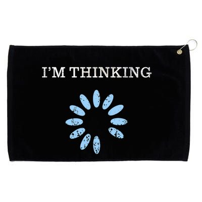 Im Thinking It Nerd Geeks Programmers Grommeted Golf Towel