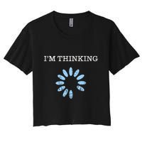 Im Thinking It Nerd Geeks Programmers Crop Top
