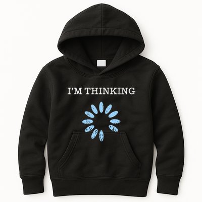 Im Thinking It Nerd Geeks Programmers Kids Hoodie