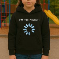 Im Thinking It Nerd Geeks Programmers Kids Hoodie