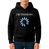 Im Thinking It Nerd Geeks Programmers Kids Hoodie