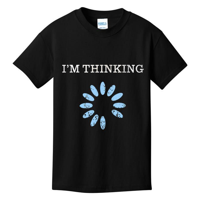 Im Thinking It Nerd Geeks Programmers Kids T-Shirt