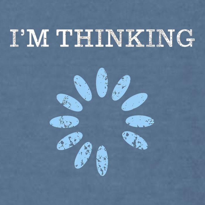 Im Thinking It Nerd Geeks Programmers Garment-Dyed Sweatshirt