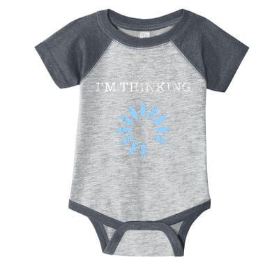 Im Thinking It Nerd Geeks Programmers Infant Baby Jersey Bodysuit