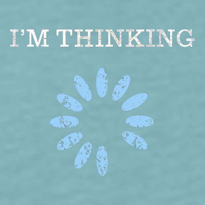 Im Thinking It Nerd Geeks Programmers Sueded Cloud Jersey T-Shirt