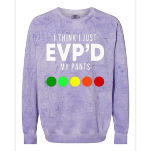 I Think I Just EvpD My Pants Funny Evp Ghost Hunting Hunter Colorblast Crewneck Sweatshirt