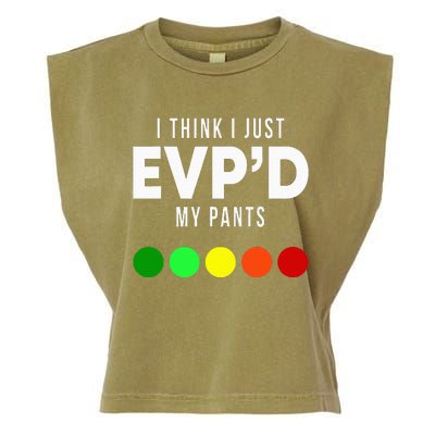 I Think I Just EvpD My Pants Funny Evp Ghost Hunting Hunter Garment-Dyed Women's Muscle Tee