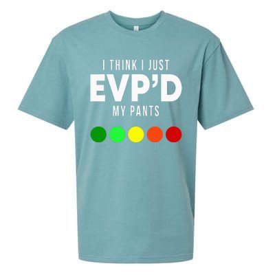 I Think I Just EvpD My Pants Funny Evp Ghost Hunting Hunter Sueded Cloud Jersey T-Shirt