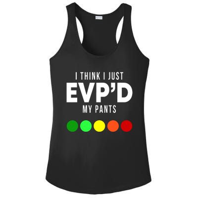 I Think I Just EVP'd My Pants Funny EVP Ghost Hunting Hunter Ladies PosiCharge Competitor Racerback Tank