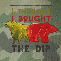 I Thought I Bought The Dip Bitcoin Legacy Tie Dye Trucker Hat