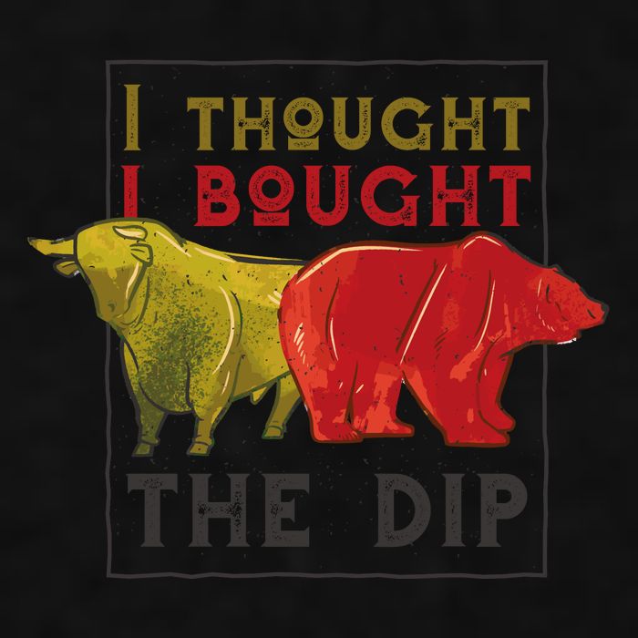 I Thought I Bought The Dip Bitcoin Ladies PosiCharge Tri-Blend Wicking Tank