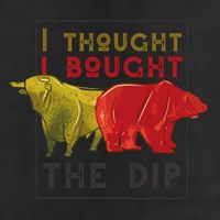 I Thought I Bought The Dip Bitcoin 7 Panel Mesh Trucker Snapback Hat