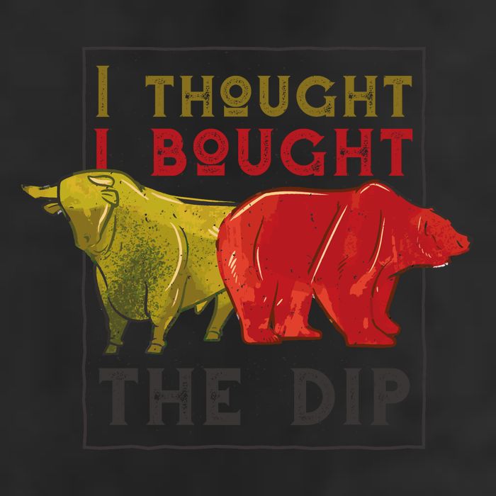 I Thought I Bought The Dip Bitcoin 7 Panel Mesh Trucker Snapback Hat