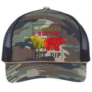 I Thought I Bought The Dip Bitcoin Retro Rope Trucker Hat Cap