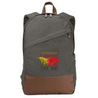 I Thought I Bought The Dip Bitcoin Cotton Canvas Backpack
