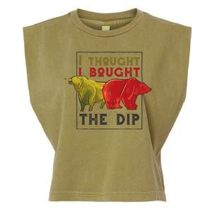 I Thought I Bought The Dip Bitcoin Garment-Dyed Women's Muscle Tee