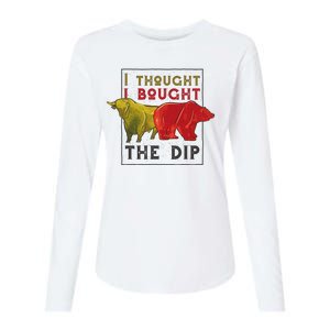 I Thought I Bought The Dip Bitcoin Womens Cotton Relaxed Long Sleeve T-Shirt